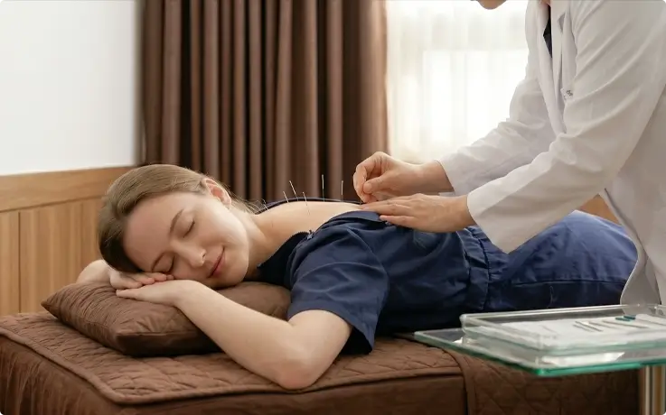 Acupuncture treatment at K-Medicine Clinic in Busan