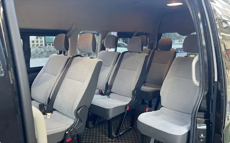 Seating of Toyota Hiace