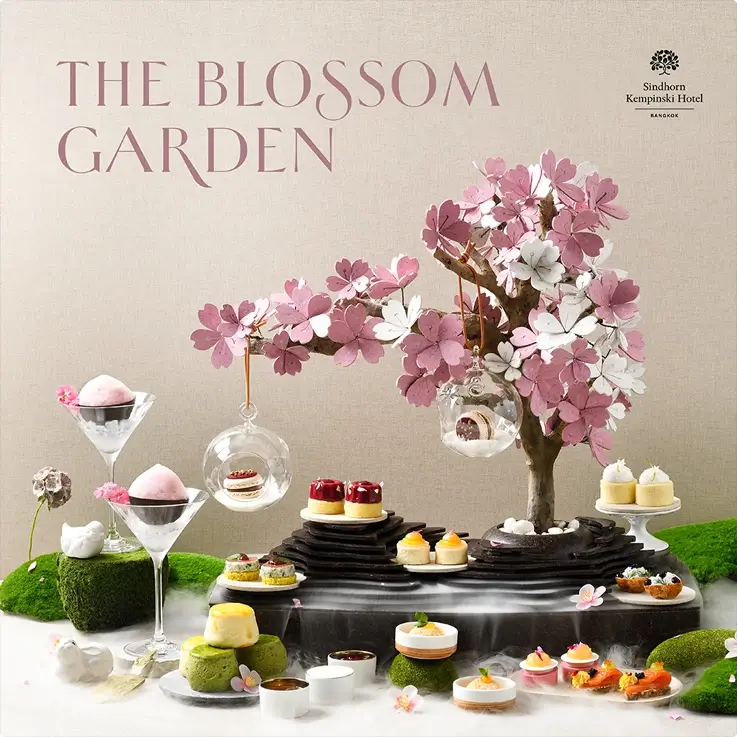 The Blossom Garden Afternoon Tea at Sidhorn Kempinski Hotel in Bangkok