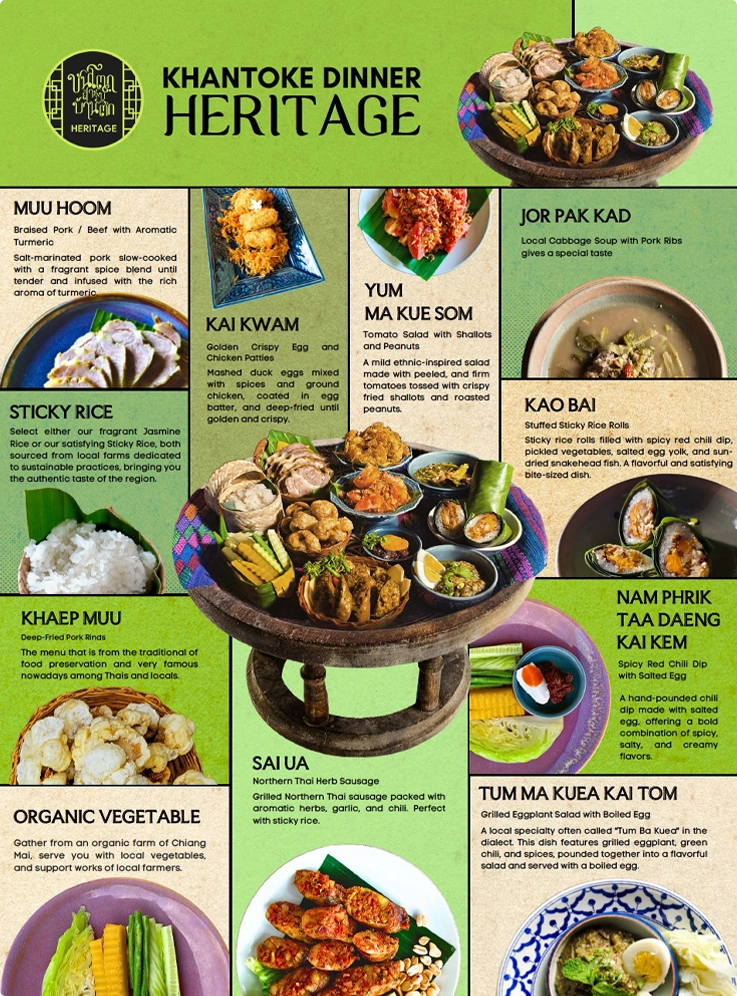 Khantoke Dinner heritage menu