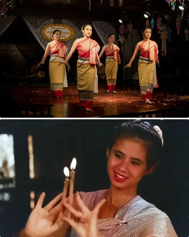 Thai dance performance at Khantoke Dinner in Chiang Mai