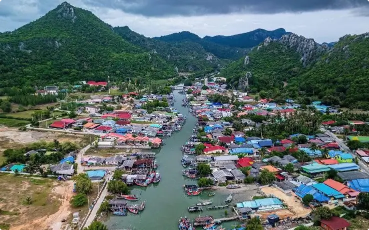 Bang Pu Fishing Village in Khao Sam Roi Yot National Park