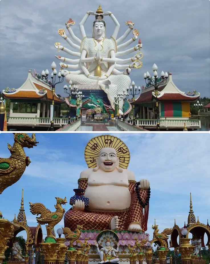 Cundi Statue at Wat Plai Laem in Koh Samui