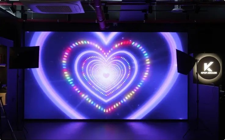 LED Stage at K-POP ARCADE