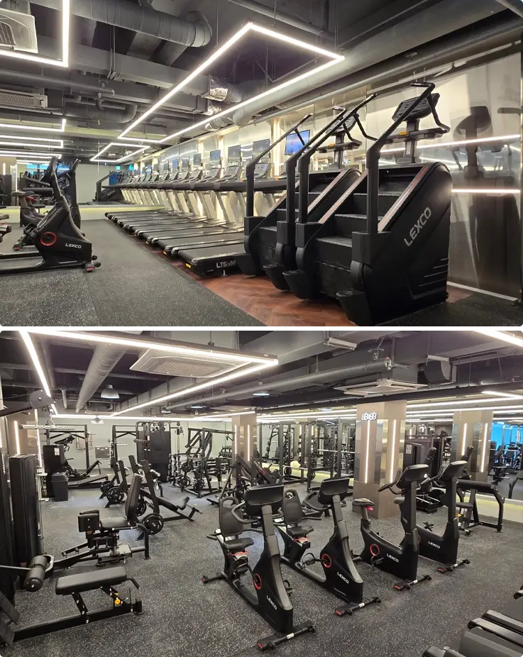 Gym facilities at Like Gym Samseong Branch in Gangnam