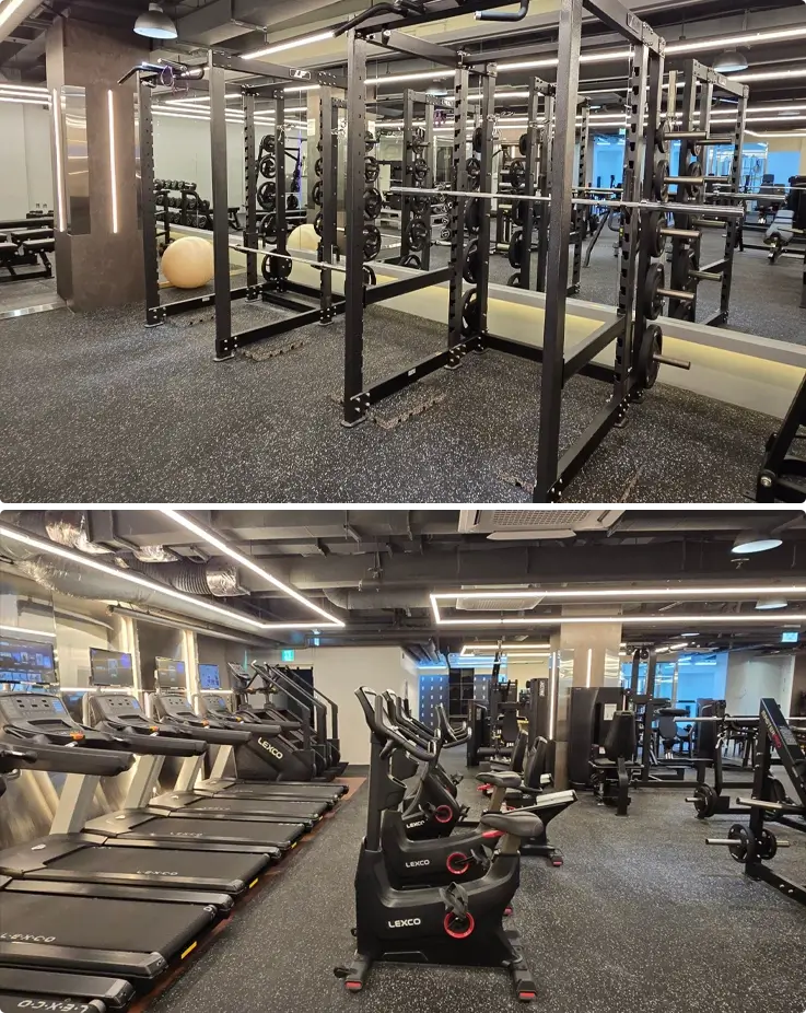 Gym facilities at Like Gym Samseong Branch in Gangnam