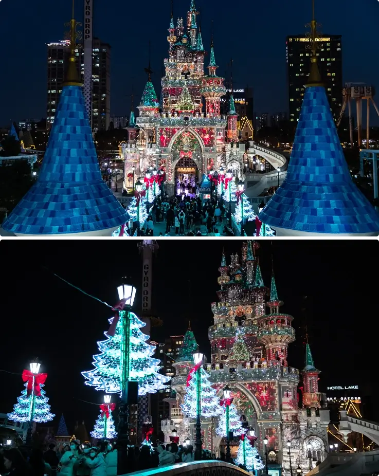 Lotte World in winter