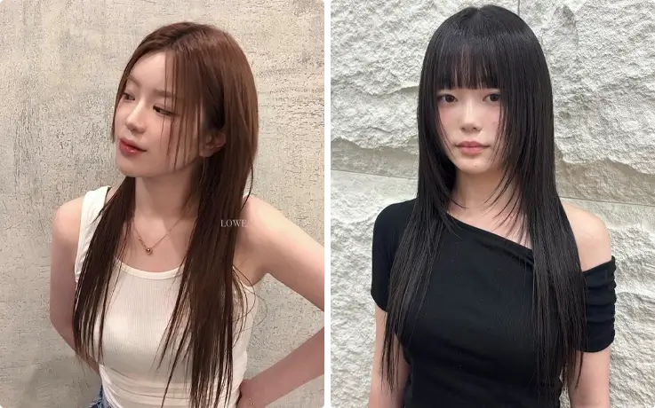 Permanente signature effet lisse chez LOWE Hair Seongsu Black Branch