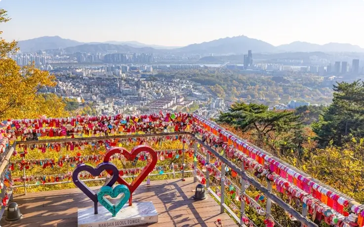Padlocks at N Seoul Tower