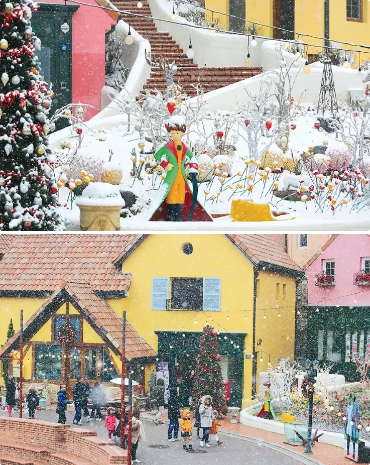 Petite France covered in snow