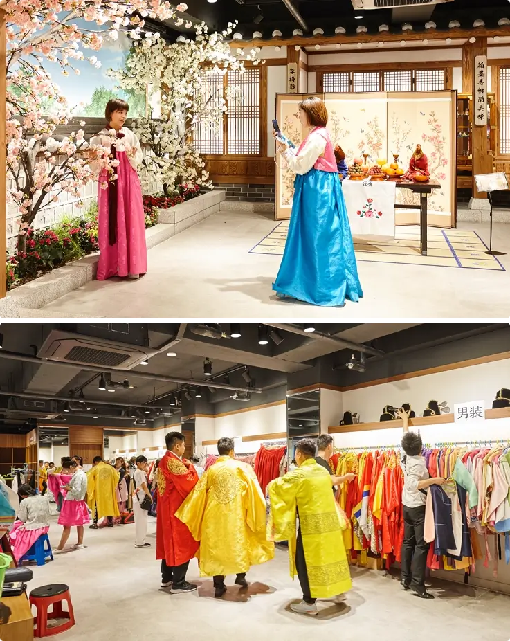 Hanbok wearing experience in Haechan Songhak