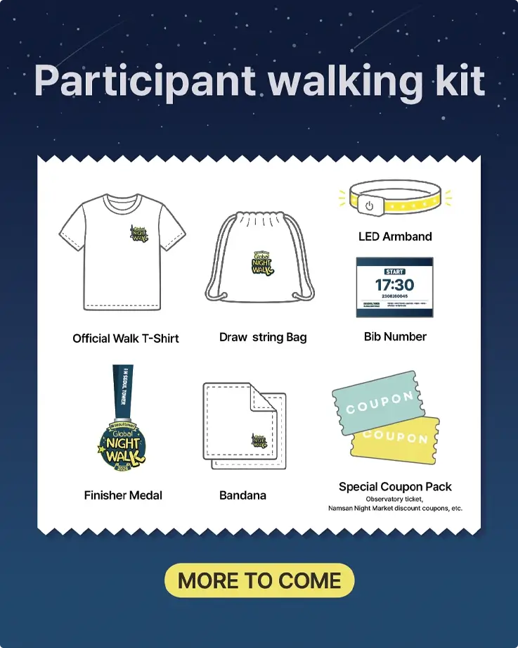 Souvneirs of 2026 N Seoul Tower Global Night Walk
