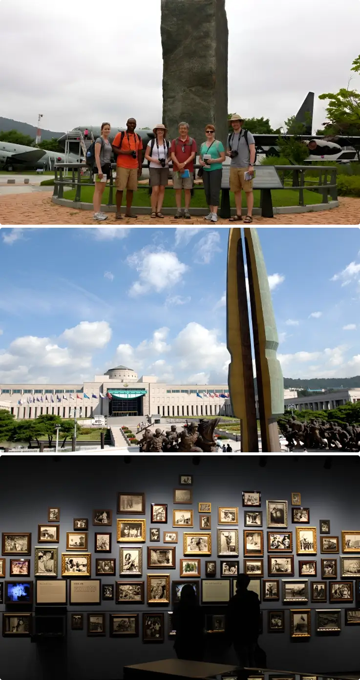 Visitors at War Memorial of Korea