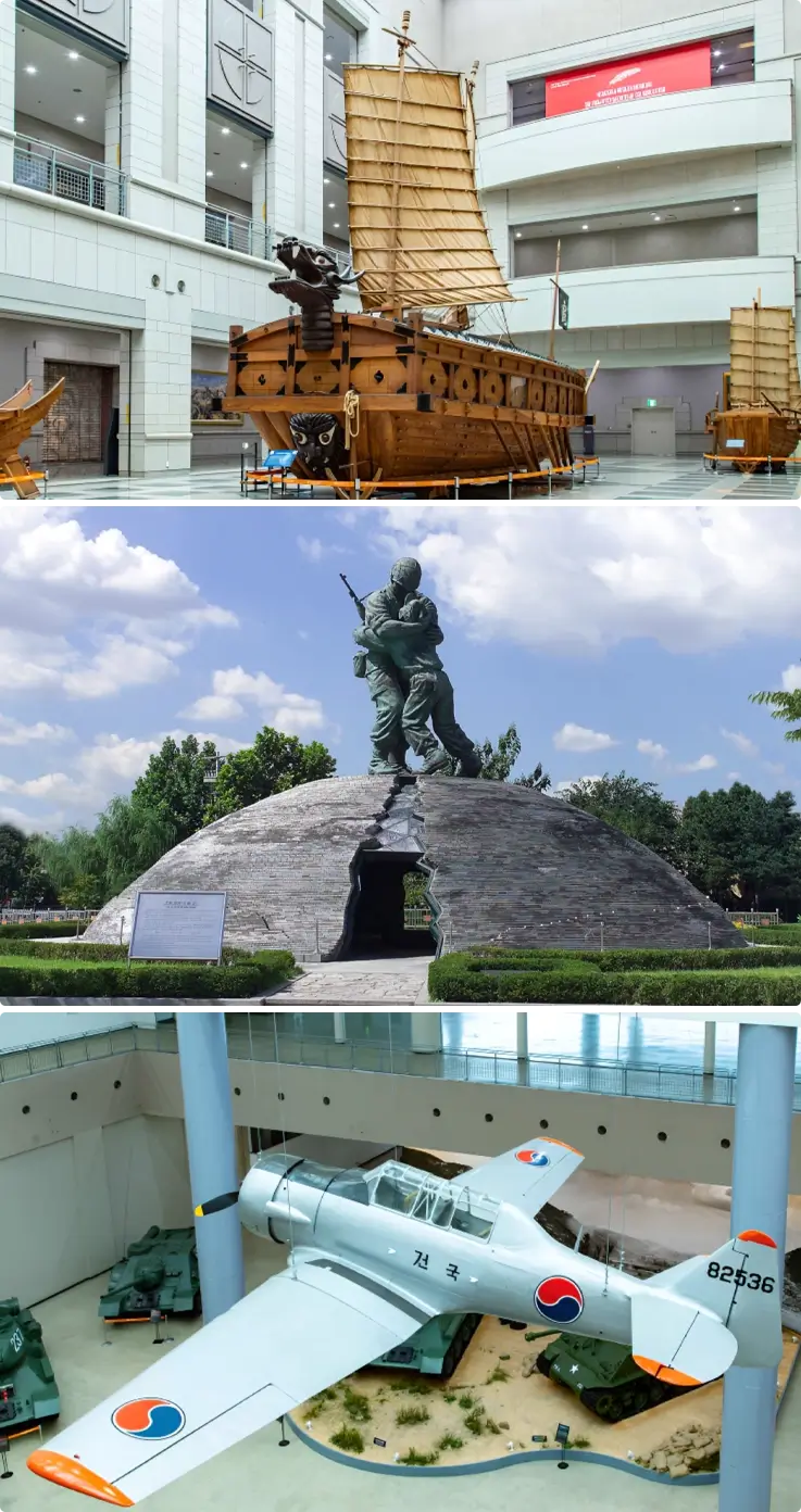 Exhibition area at War Memorial of Korea