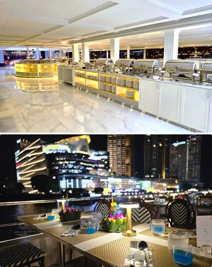 Interior of Noah Cruise in Bangkok