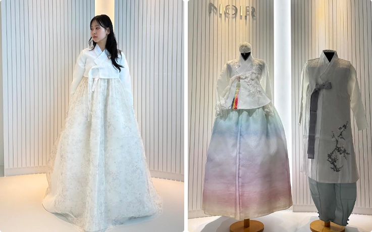 Hanbok rental at Noir Hair Salon in Busan