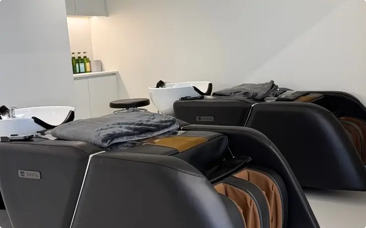 Head spa at Noir Hair Salon in Busan