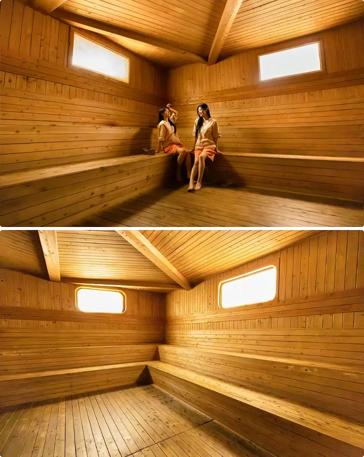 Hinoki Cypress Healing Room at Onemount Water Park in Goyang
