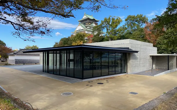 Entrance of Toyotomi Ishigaki Museum at Osaka Castle