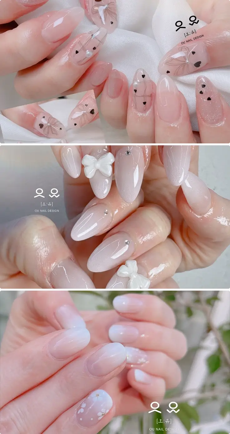 Nail art design by OU Nail Hongdae