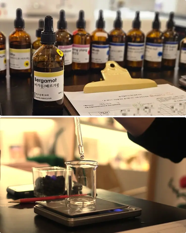 Perfume making class in Gangnam, Seoul