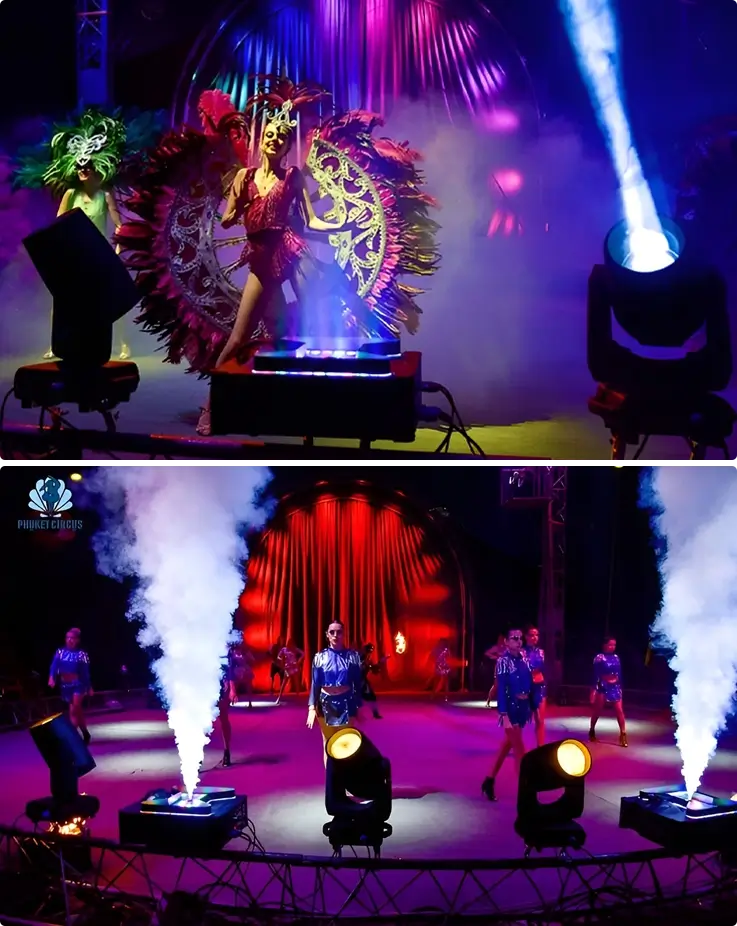 Performers performing at Phuket Circus