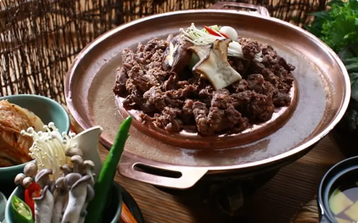 Bulgogi made at a private cooking class in Busan