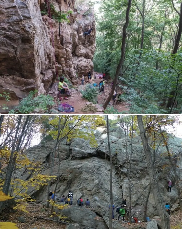 Rock climbing in Seoul