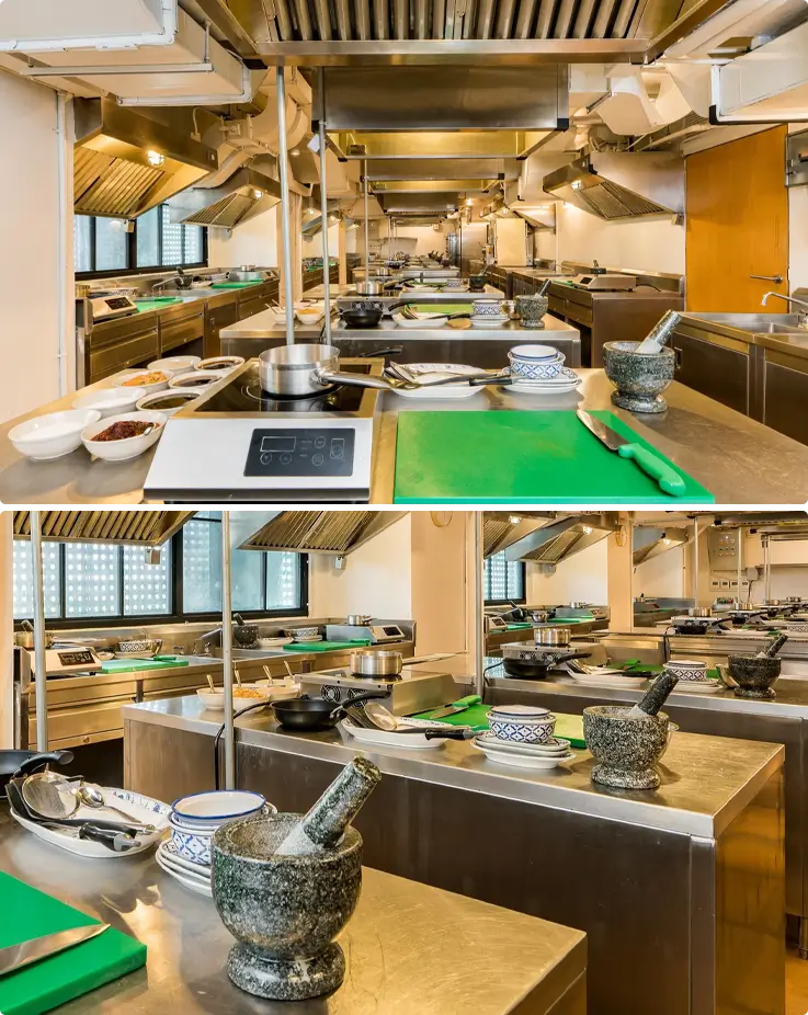 Facilities of Roschas Culinary School in Bangkok