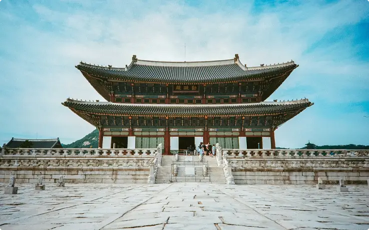 Facade of a Korean palace