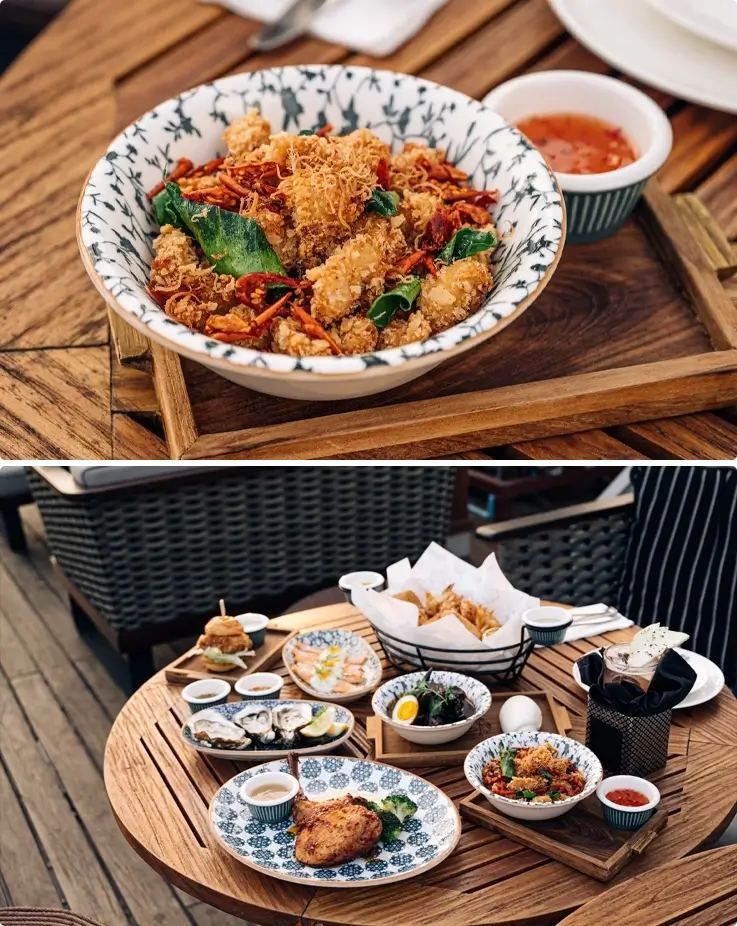 Food sharing menus at Sirimahannop at Asiatique The Riverfront in Bangkok