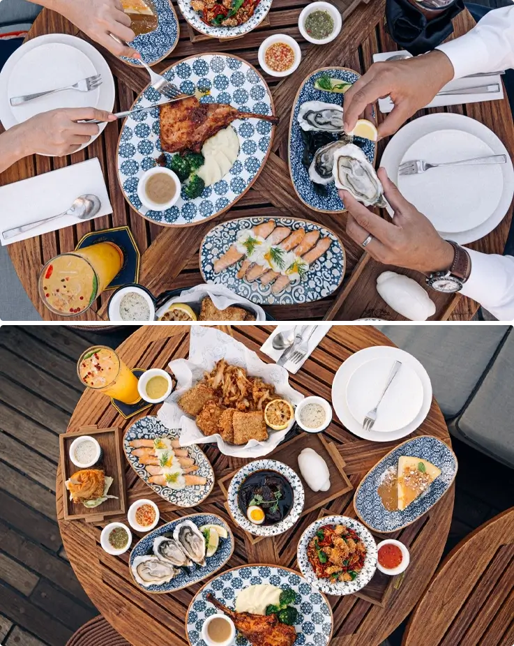 Food sharing menus at Sirimahannop at Asiatique The Riverfront in Bangkok