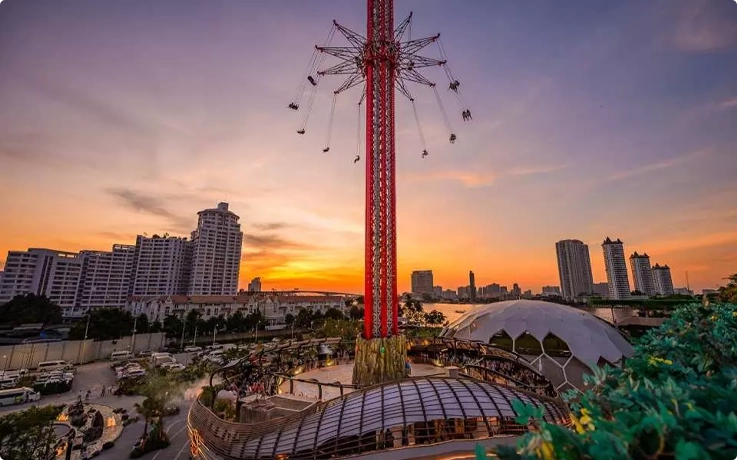 Sky Flyers ride at Asiatique Bangkok