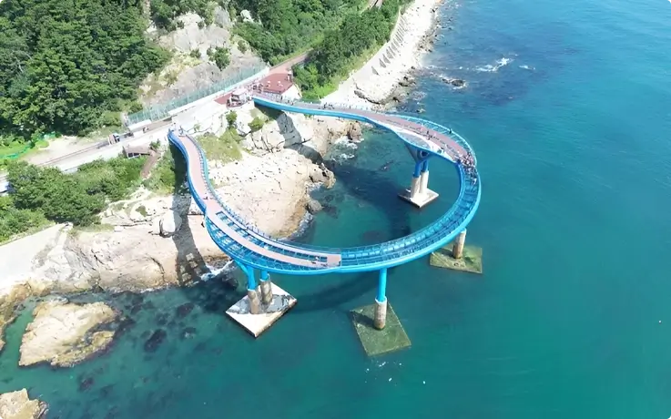 Cheongsapo Daritdol Observatory with ocean views