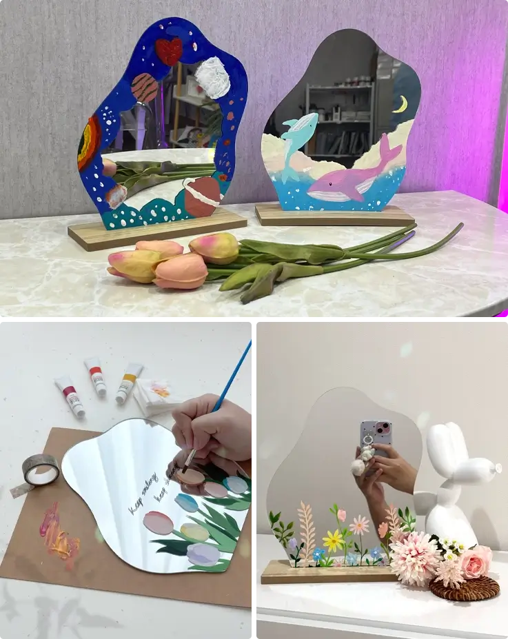 Mirror painting workshop in Hongdae and Songdo