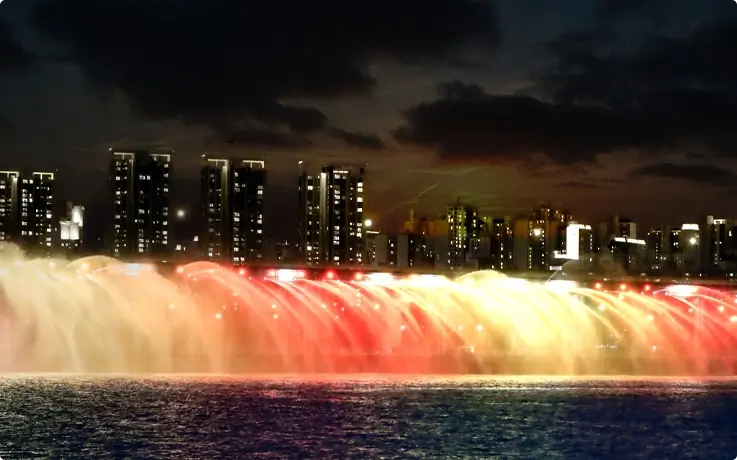 Banpo Bridge Rainbow Fountain