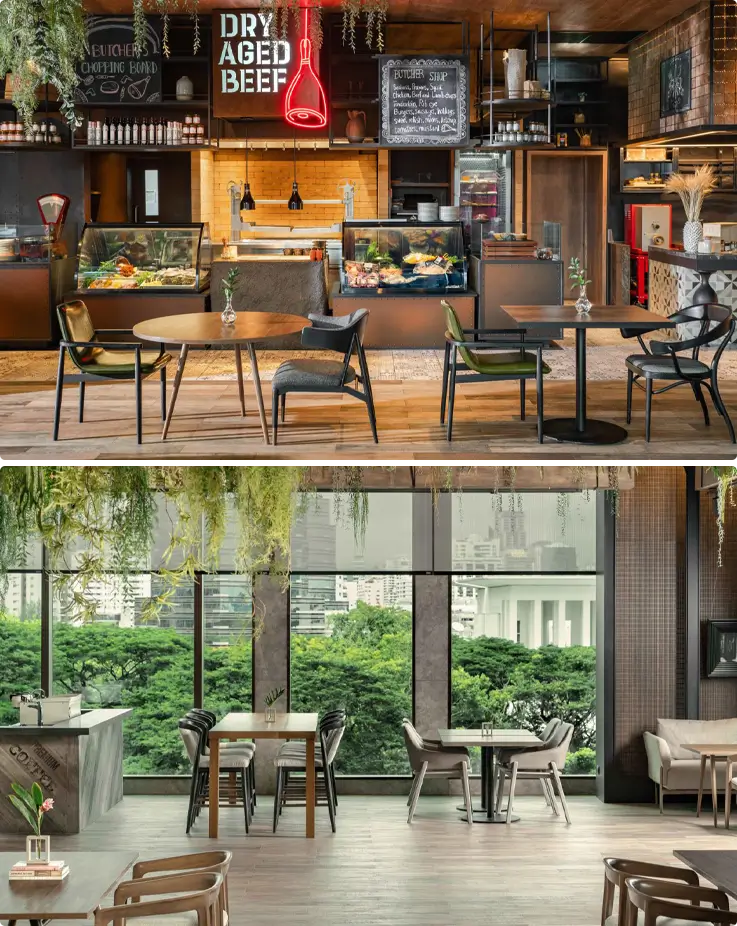 Dining space at Stock room at Kimpton Maa-Lai Hotel in Bangkok