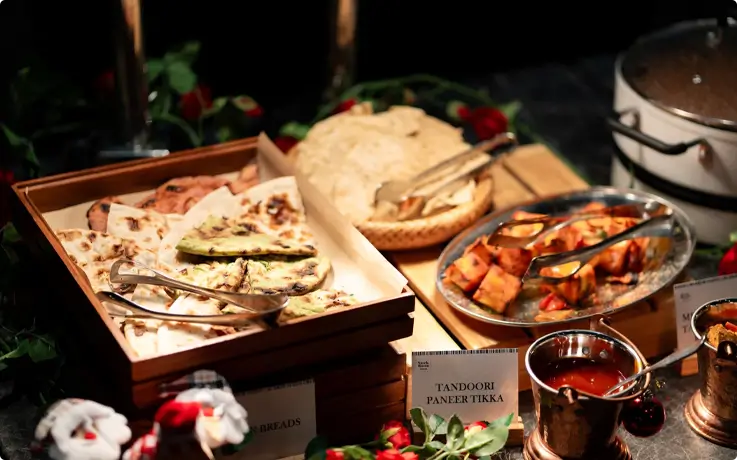 Indian station in stock room buffet at Kimpton Maa-Lai Hotel in Bangkok