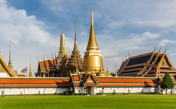 The Grand Palace and The Erawan Buddha Temple in Bangkok