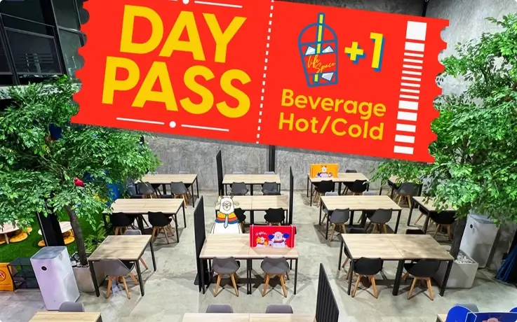 Co-working space at Life Space in Chiang Mai