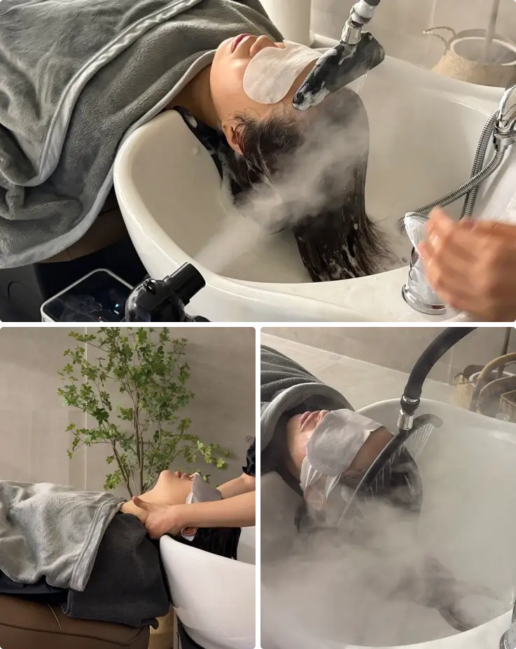 Head spa at The Days Hair Salon in Hongdae Grove branch