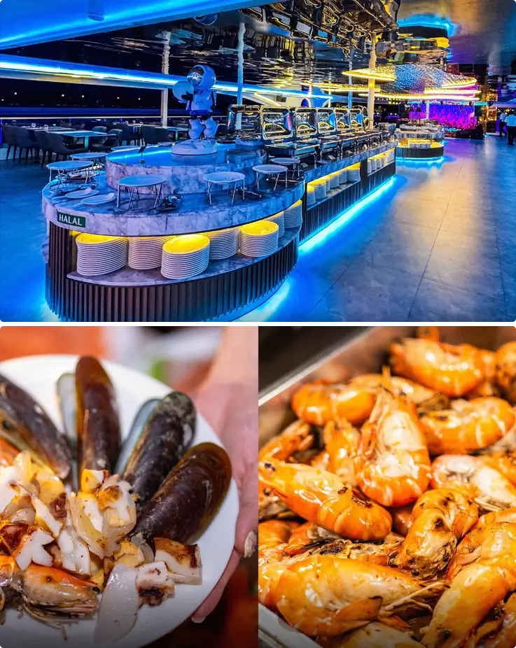 Buffet at The Planet Cruise in Bangkok