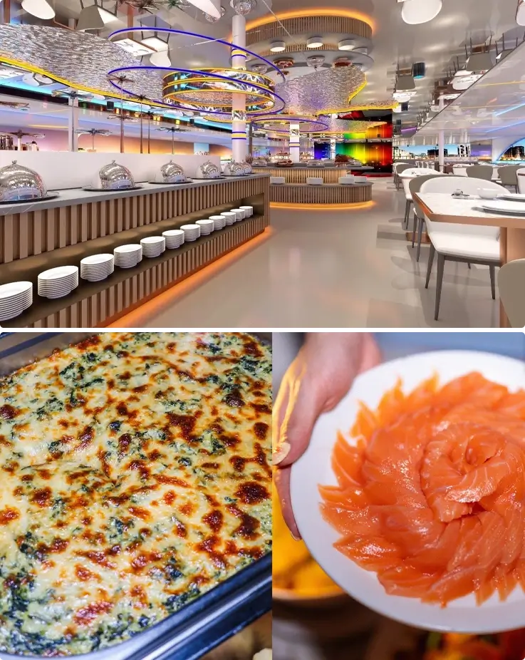 Buffet at The Planet Cruise in Bangkok