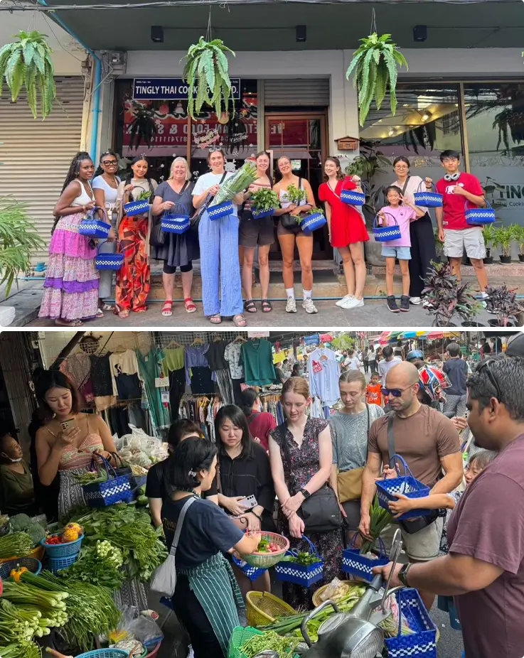 Market tour at Thai cooking class by Tingly Thai Cooking school in Bangkok
