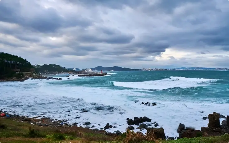 Coastal views at Gangeolgot Cape in Ulsan