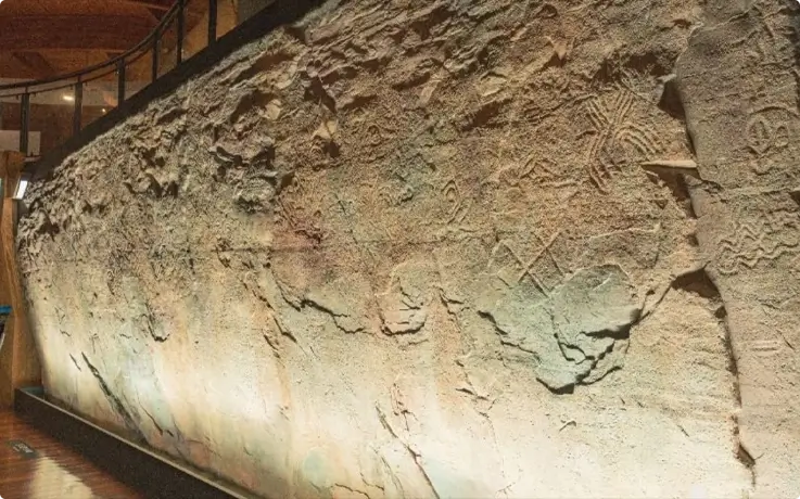 Petroglyphs at Petroglyph Museum in Ulsan