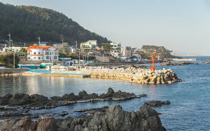 Coastal views at Wooga Fishing Village in Ulsan