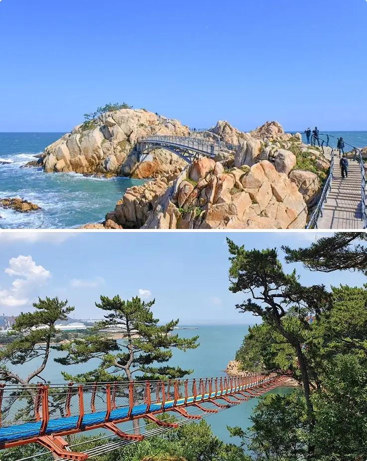 Daewangam Park & Suspension Bridge in Ulsan