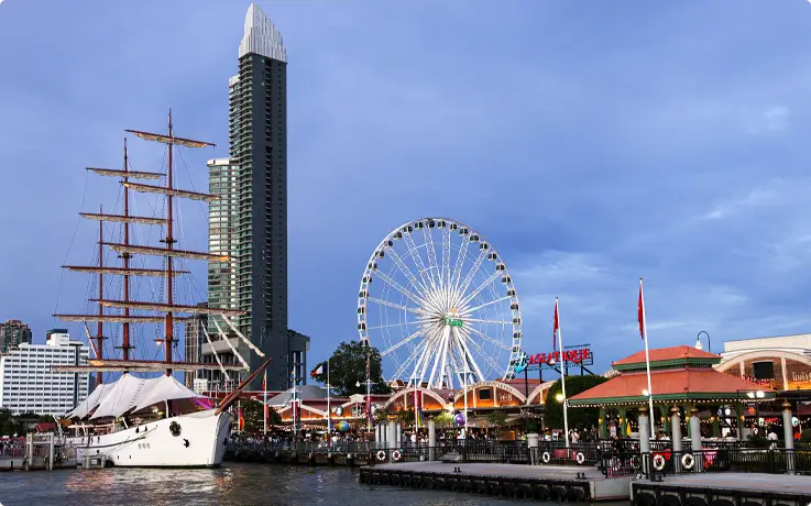 Asiatique the riverfront along the Chao Phraya River