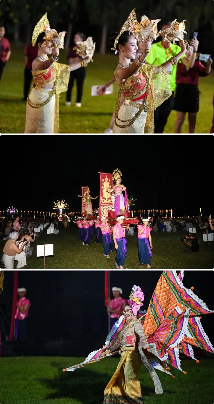 Traditional performances at Yee Peng Lanna Sky Lantern Festival in Chiang Mai